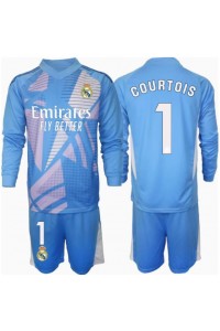 Real Madrid Thibaut Courtois #1 Keeper Babyklær Hjemme Fotballdrakt til barn 2024-25 Lange ermer (+ Korte bukser)